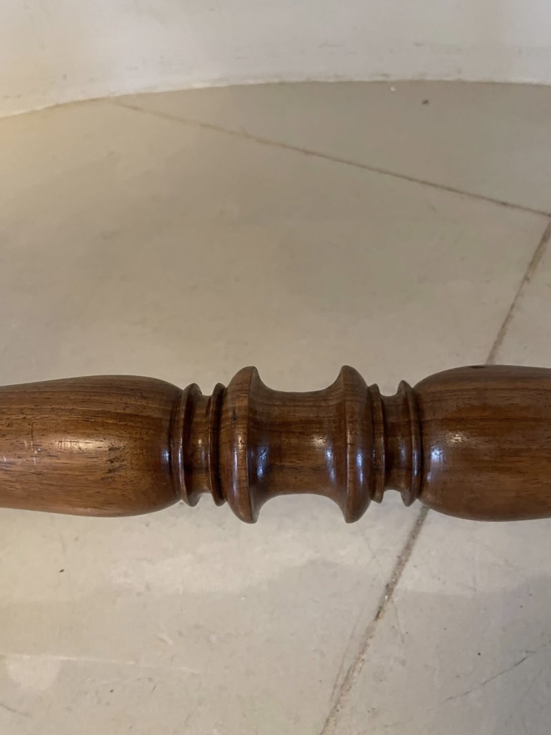 Antique Victorian Quality Burr Walnut Shaped Centre Table - Image 12